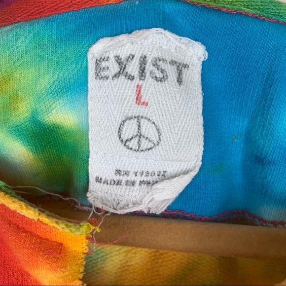 MONTAUK THE END Exist Tie Dye Cree Neck Sweater - Picture 8 of 9